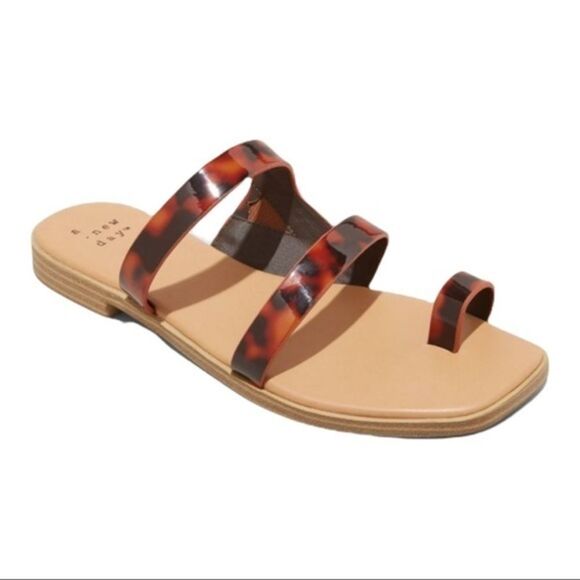 Women's Marilyn Toe Loop Slide Sandals - A New Day™ - Picture 4 of 8